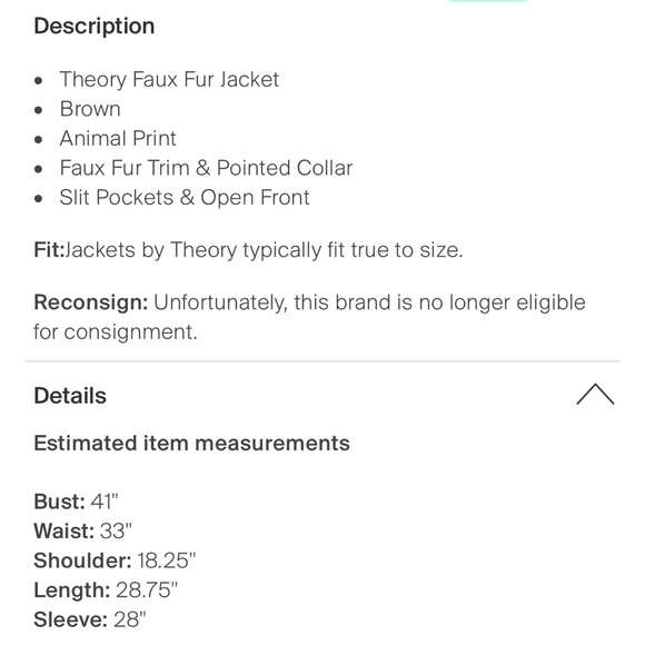 Theory faux fur leopard jacket - Picture 2 of 2